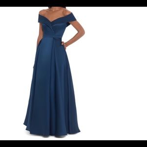 NWT-Xscape Off the Shoulder Gown-size 12